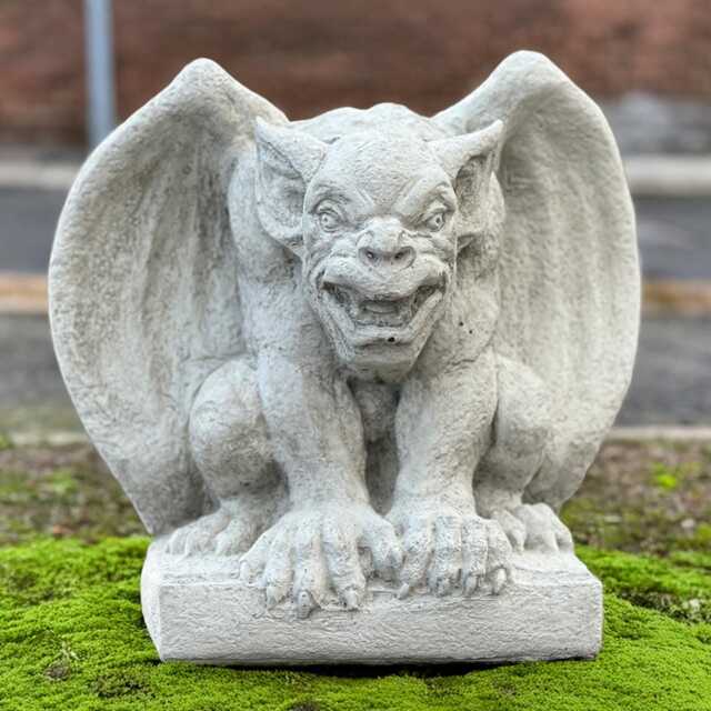 Massive Gargoyle Figurine Concrete Demon Sculpture Stone Guardian Monster Statue Gothic Decor Lawn Oranament Lover Gift - image 1