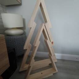 Wooden Christmas Tree, Rustic Decorations, Standing Trees, Table Decorations - thumbnail 3