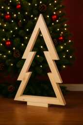 Wooden Christmas Tree, Rustic Decorations, Standing Trees, Table Decorations