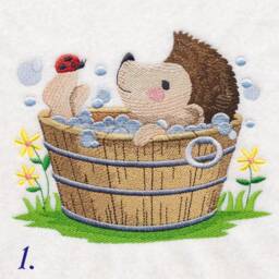 Embroidered Towels, Personalized Bath Kids Birthday Present - thumbnail 2