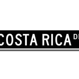 Costa Rica Sign, Wall Decor, Keepsake, Gift, Souvenir, Custom Street Quality Metal Sign - thumbnail 2