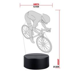 Personalised Racing Bike Led Night Light Engraved Biker Gift - thumbnail 2