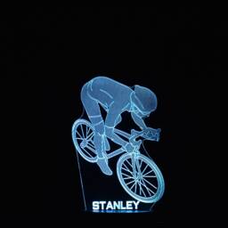 Personalised Racing Bike Led Night Light Engraved Biker Gift - thumbnail 4