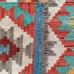 Kilim Runner Multicolour, Handmade Artisan Afghan Turkish Persian Qashqai Navajo Bohemian Natural Wool Flatweave Rug 197x77 cm - thumbnail 3