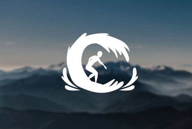 Surfer Decal, Car Wall Window Surf Surfing Door Computer Laptop Macbook Gift - image 1
