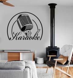Wall Vinyl Music Sing Singing Karaoke Guaranteed Quality Decal Mural Art 1521Dz - thumbnail 1