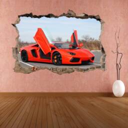 Supercar Sports Car Wall Sticker Mural Decal Poster Print Art Kids Bedroom Home Decor Lamborghini Cb9 - thumbnail 3