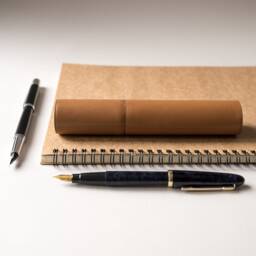Leather Pen Case, Fountain Holder, Personalized Sleeve, Pen Pouch, Accessory Cases, Pencil New Job Gift Men - thumbnail 3