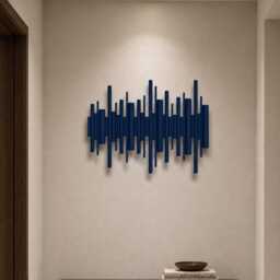 Handmade Wood Wall Sculpture, Japandi Minimalist 3D Artwork, Modern Interior Decor - thumbnail 4