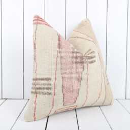 Vintage Turkish Kilim Pillow Cover Bohemian Decorative Cushion - 16x16 - thumbnail 3