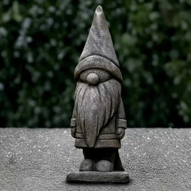Handmade Concrete Garden Gnome Sculpture Nordic Pixie Decor - image 1