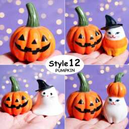 Hand Made Small Ceramic Pumpkin, Fall Decor Decoration, Halloween Gifts - thumbnail 2