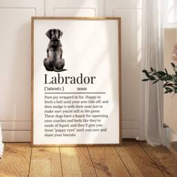 Labrador Definition Print, Wall Print For Owner, Dog Owner Gift, Lovers - thumbnail 3