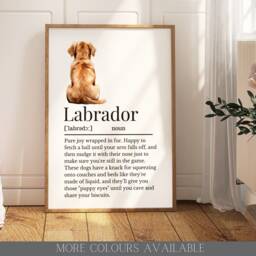 Labrador Definition Print, Wall Print For Owner, Dog Owner Gift, Lovers - thumbnail 1