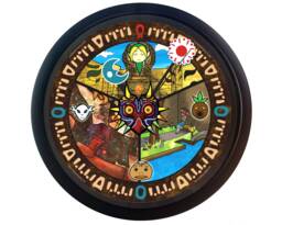 Majora's Mask Clock - Legend Of Zelda Video Game Decor Clocktown Retro