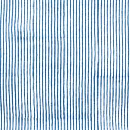 Blue Stripe Duvet Cover Hand Block Printed On Organic Cotton - thumbnail 3