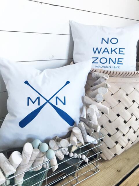 Personalized Lake Pillows Set Of Two - 2