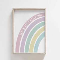 Kids Affirmation Prints, Girls Bedroom Neutral Rainbow Prints - Set Of 3, Playroom Nursery Wall Art, Room - thumbnail 2
