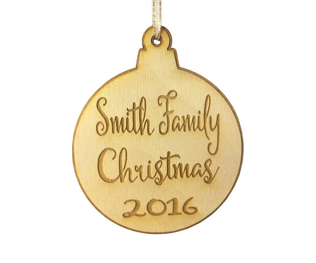 Our Family Christmas Personalized Ornament - image 1