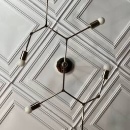 Ivar Modern Mid Century Industrial Large 6 Light Ceiling Chandelier - thumbnail 3