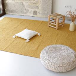 Large Yellow Mustard Rug 170x240cm, Area Rug, Living Room Bohemian Nursery Kids Contemporary Bedroom - thumbnail 2