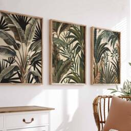 Henri Rousseau Floral Set Of 3 Posters, Boho Wall Print, Botanical Art, Tropical Decor, Jungle Aesthetic, Art - thumbnail 2