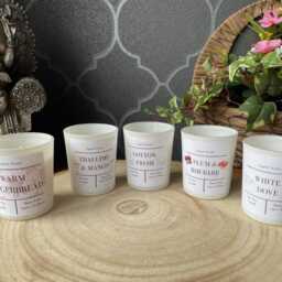 Meditation Candle Scented Gift Handmade Natural Wax Votive Small Aromatherapy Hand Poured Self Care Home Relaxation Yoga - thumbnail 3