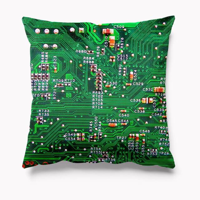 Circuit Board Cushion Velvet 45cm X Cushions Pillows Limited Edition