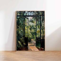 Vintage Botanical Garden Print, Henri Rousseau Style, Tropical Wall Art - thumbnail 2