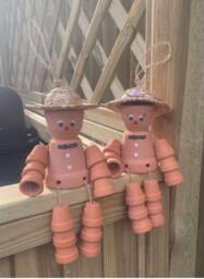 Plant Pot Person Garden Ornament, Flowerpot Man Gift, Gift For Her Or Him, Outdoor Decor