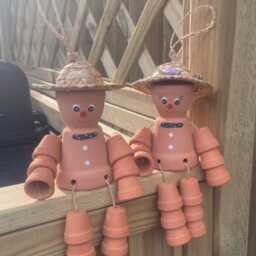 Plant Pot Person Garden Ornament, Flowerpot Man Gift, Gift For Her Or Him, Outdoor Decor - thumbnail 2