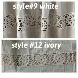 Crib Bed Skirts -Dust Ruffle White Or Ivory Shabby Chic Toddler Bedding -Lace Eyelet-Cotton-Baby Nursery Bedding, Children Bedskirt Red - thumbnail 4