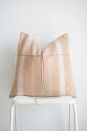 Handmade Hemp Pillow Cover Vintage Karen Tribal Design - 20x20 - thumbnail 1