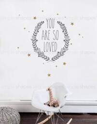 You Are So Loved Quote Lettering Wall Decal - thumbnail 2