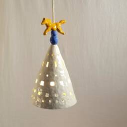 Pendant Light For Nursery Or Kid's Room. Hanging Ceramic Lamp - thumbnail 1