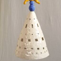 Pendant Light For Nursery Or Kid's Room. Hanging Ceramic Lamp - thumbnail 2
