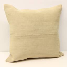 Vintage Kilim Pillow Cover 18x18, Turkish Wool Cushion - thumbnail 1