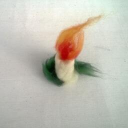 Needle Felt Candle Winter Wedding Decor Birthday Topper Outdoor Window Ornament Waldorf Centerpiece Desk Accessory Gift Wool - thumbnail 3