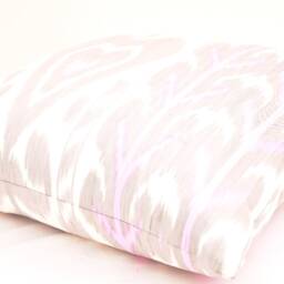 Thistle Cotton Ikat Pillow Cover, Handloom Accent Cushion - 20x20 Inches - thumbnail 2