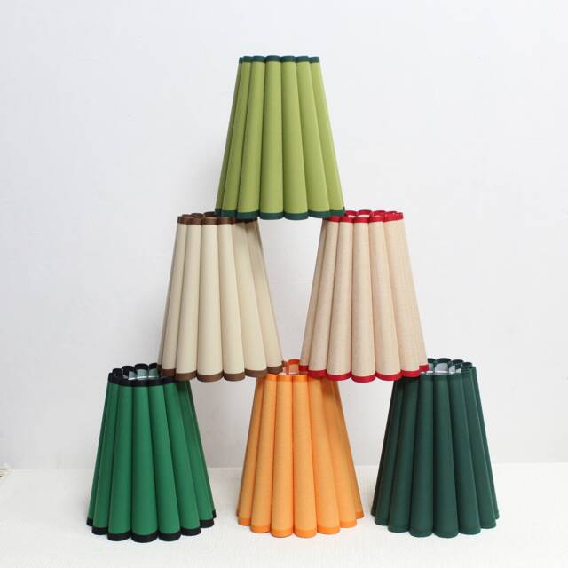 Handmade Fabric Lampshade Customizable Color, Home Lighting - 110-240V - image 1