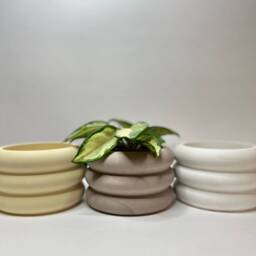 Bubble Planter -Concrete -Tiered -Succulent -stacked Pot -Modern -Minimalist Home -Cement - thumbnail 4