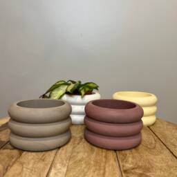 Bubble Planter -Concrete -Tiered -Succulent -stacked Pot -Modern -Minimalist Home -Cement - thumbnail 3