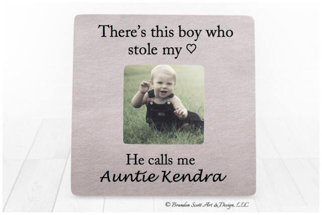 Personalized Auntie Photo Frame Gift For Aunt, Nephew Picture Frame - image 1