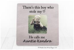 Personalized Auntie Photo Frame Gift For Aunt, Nephew Picture Frame - thumbnail 1