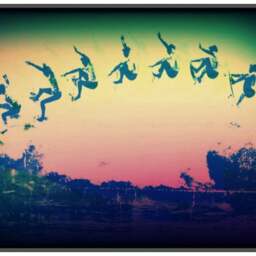 Surf Art Beach Towel Sunset Surfing Design - thumbnail 3