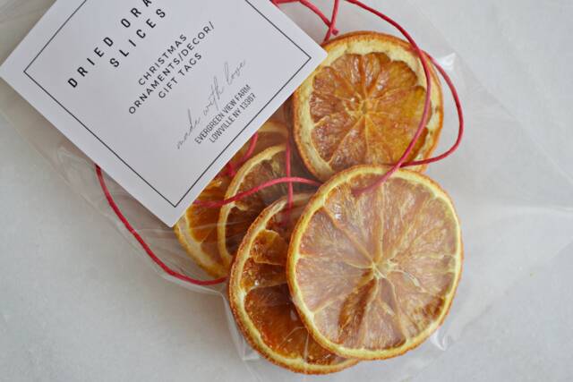 Dried Orange Slice Ornaments Boho Christmas Citrus Holiday Winter Decor - 5 Slices - image 1