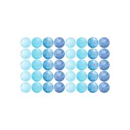 Blue Watercolor Polka Dot Wall Decals Nautical Nursery Decor - Pack Of 40 - thumbnail 2