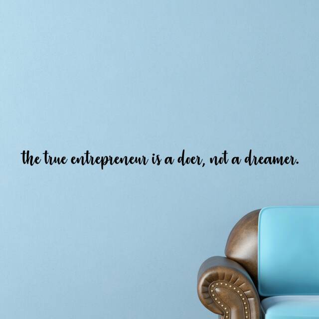 Entrepreneur Quote Wall Decal Inspirational Office, Gym Decor - image 1