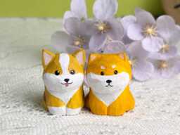 Hand-Carved Wooden Corgi Figurine, Handmade Mini Puppy Carved Ornament Figurine Animal Decor For Dog Owner, Gift Lover