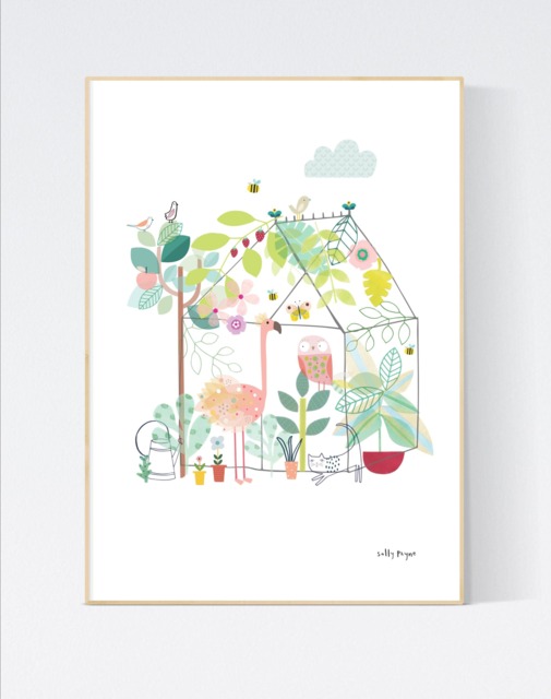Animal Greenhouse Wall Art - Wall Prints Children's